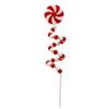 Christmas Tree Pick Spiral Candy Cane Pinwheel Colorful Decorative Pick DIY Christmas Decor Modern Christmas