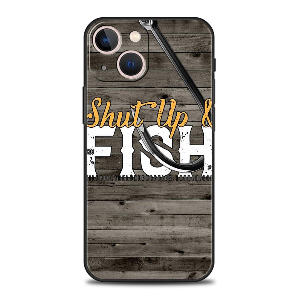 Hunting Fishing Man Phone Case Cover for iPhone 17 16 15 14 13 12 11 Pro Max 17 Air Plus Shockproof Soft TPU Shell Fundas Capas