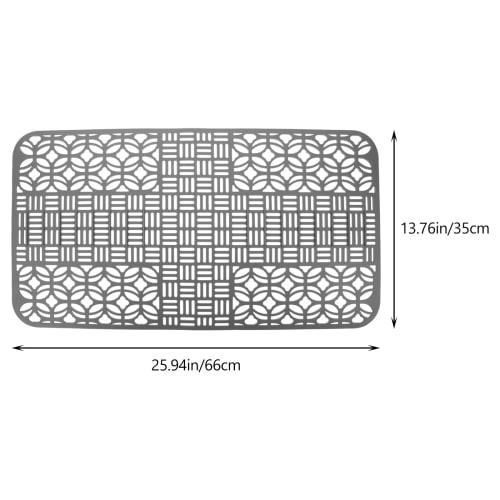 Angoily Sink Mat, 66*35cm, Cuttable, Multi-functional Silicone Sink Mat, Non-Slip, Large, Silicone Sink Mat for Coffee and Espresso Machines, Drying M