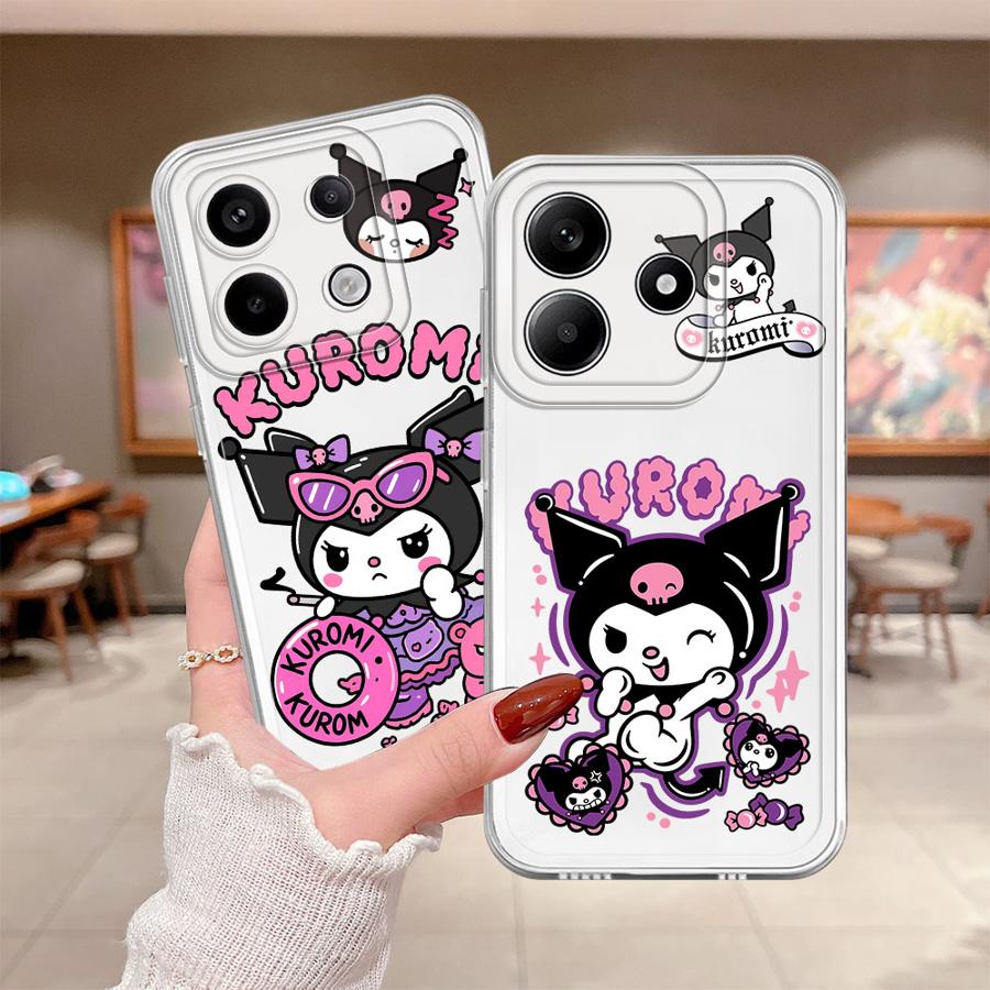 Case for Xiaomi Redmi Note 14 Pro Plus Note 13 A4 14C 10S 9 10 13C 11 12S 11S 12 Soft Phone Cover Cute Kuromi