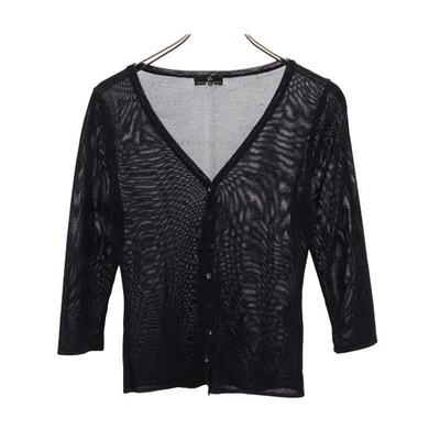 INTER PLANET 7 Minutes Sleeve Cardigan 2 Black Women Used