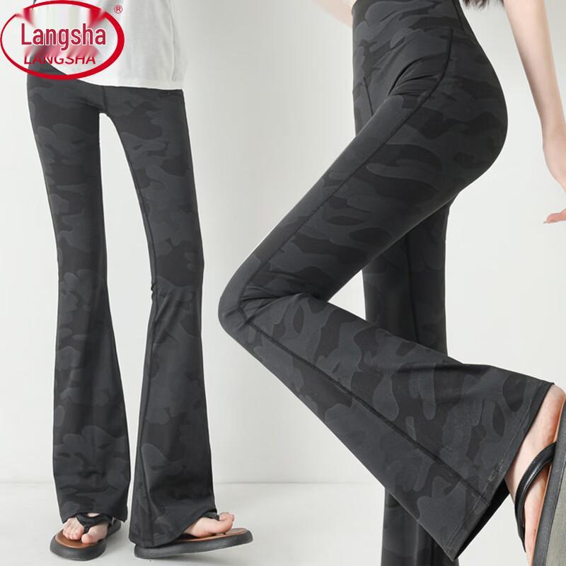 

Women s Camouflage Micro-Flare Yoga Leggings L (105-120 lbs)