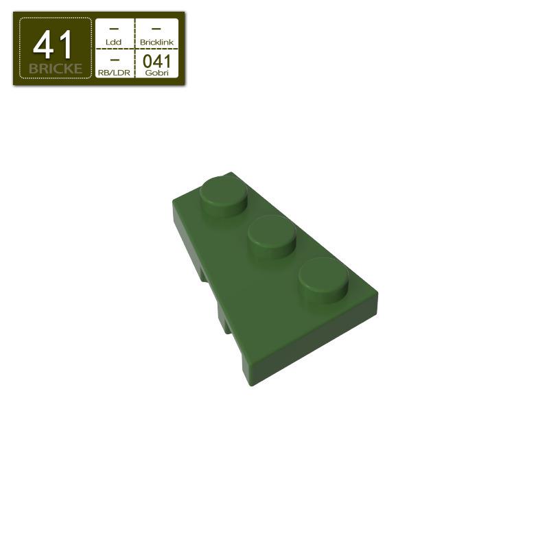 BRICKE 2x3 Left Wedge Plate Compatible with Lego 43723 MOC Building Block Parts