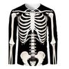 Summer Round Neck 3D Skull Pattern Printed Top, Fashionable and Casual Men's Long Sleeved T-shirts
