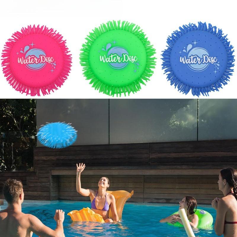 Sponge water-absorbing flying saucer, beach water toys, outdoor multi-person interactive products absorbing water flying saucer