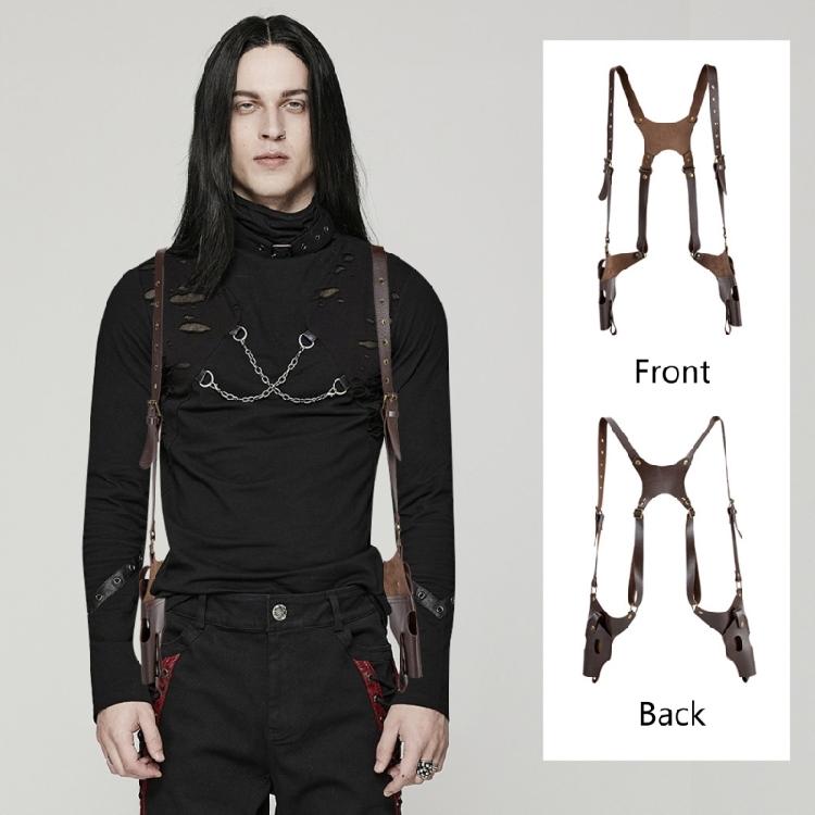 Practical PU Leather Shoulder Holsters For Role Playing And Outdoor Exploration Adjustable Outdoor Adventures Holsters