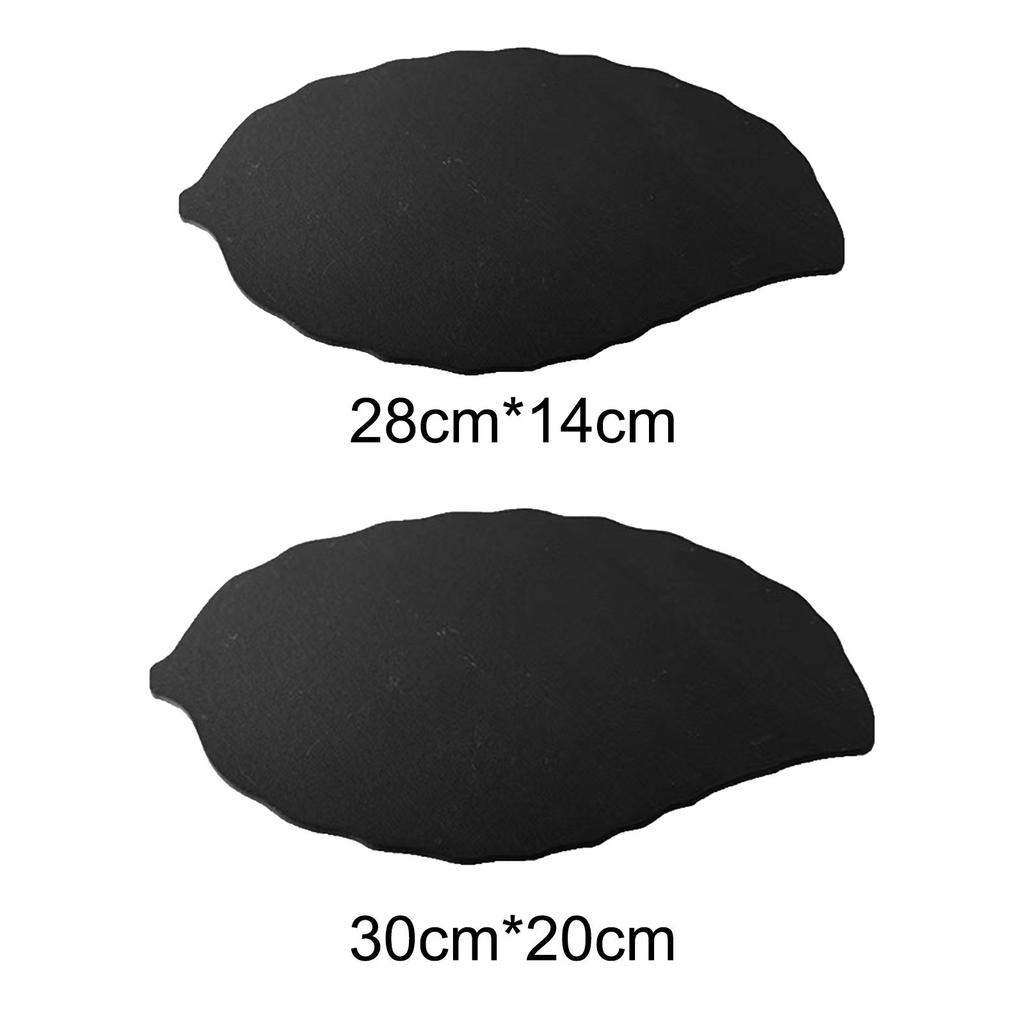 Slate Board Slate Food Plate Slate Serving Tray Leaf Shaped Stone Board for Housewarming Appetizers Meats Fruits Parties