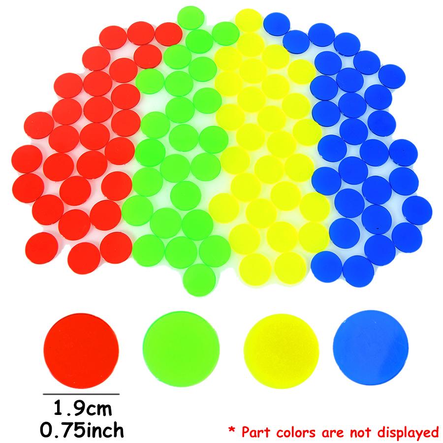 50/100pcs 1.9cm Colorful Counting Chips Student Math Calculation Manipulatives School Math Teaching Aids Classroom Supplies