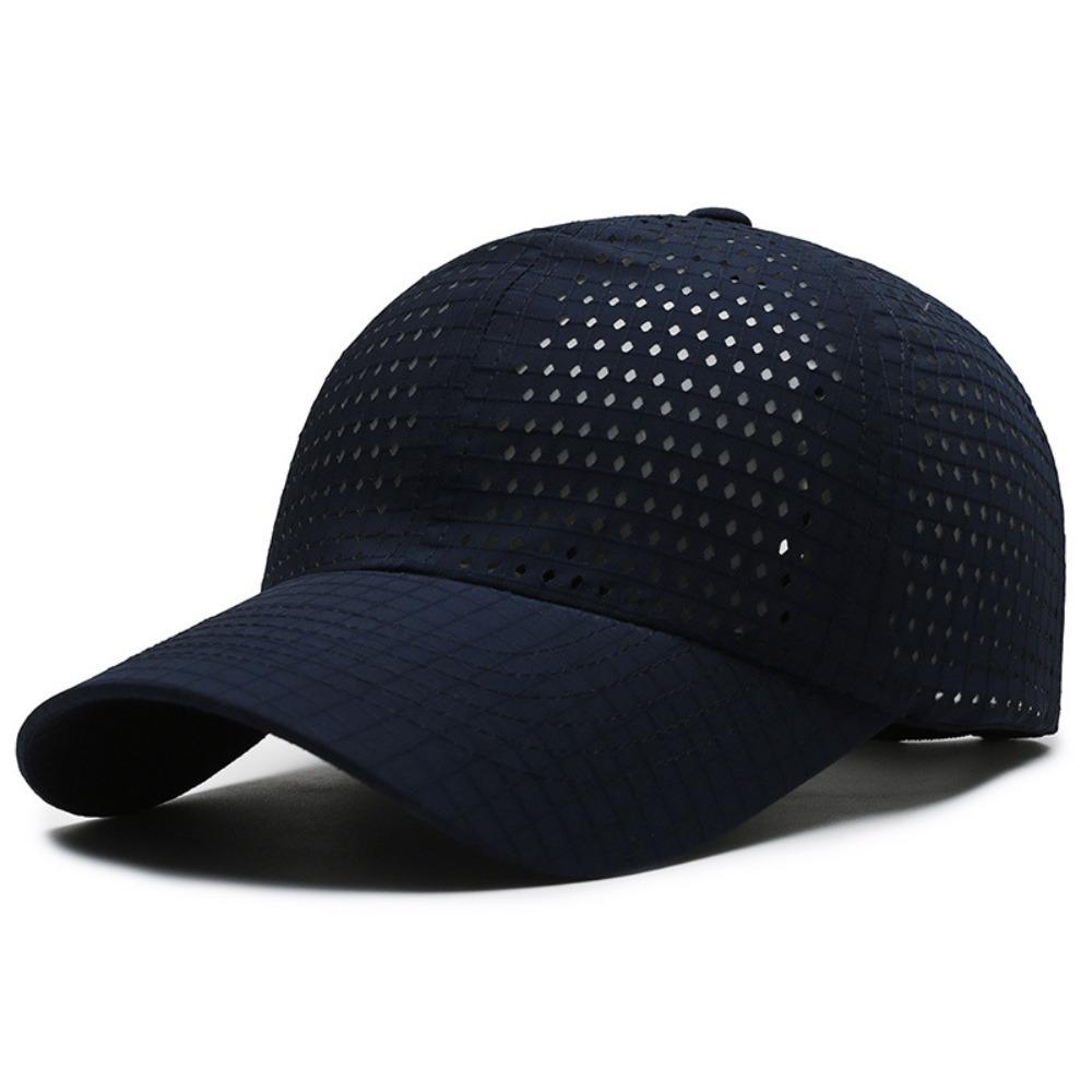 

Quick Dry Baseball Cap Mesh Peaked Cap Casual Sun Hat темно-синього кольору