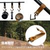 PU Leather Lantern Hook Metal Camping Outdoor Hanger Hanging S-shaped