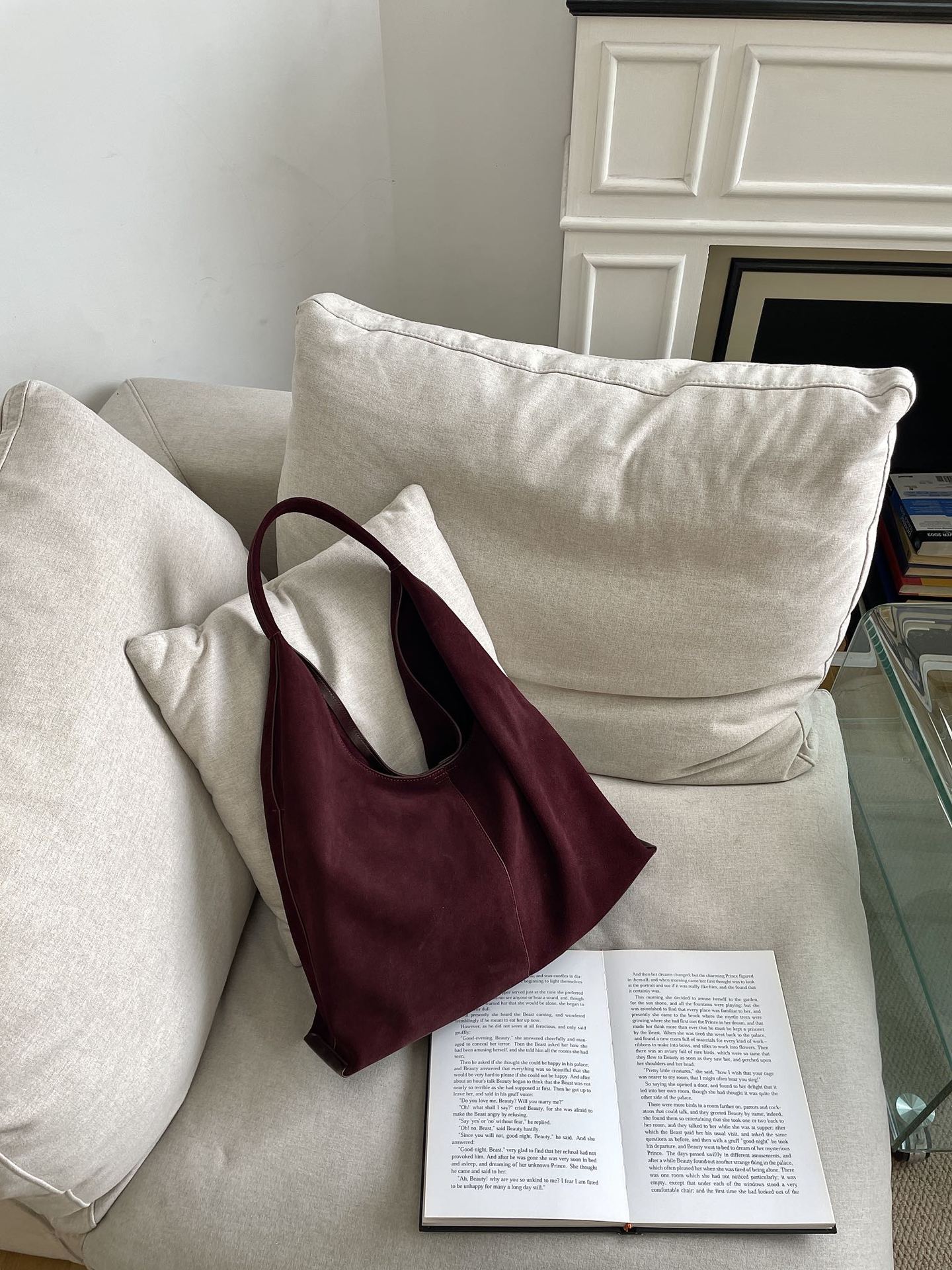 И новая матовая кожаная треугольная сумка-тоут большой емкости для поездок на работу, повседневная универсальная кожаная женская сумка 42x12x42cm вино красного