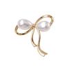 Elegant Camellia Pearl Bow Brooch - High-End Luxury Pin