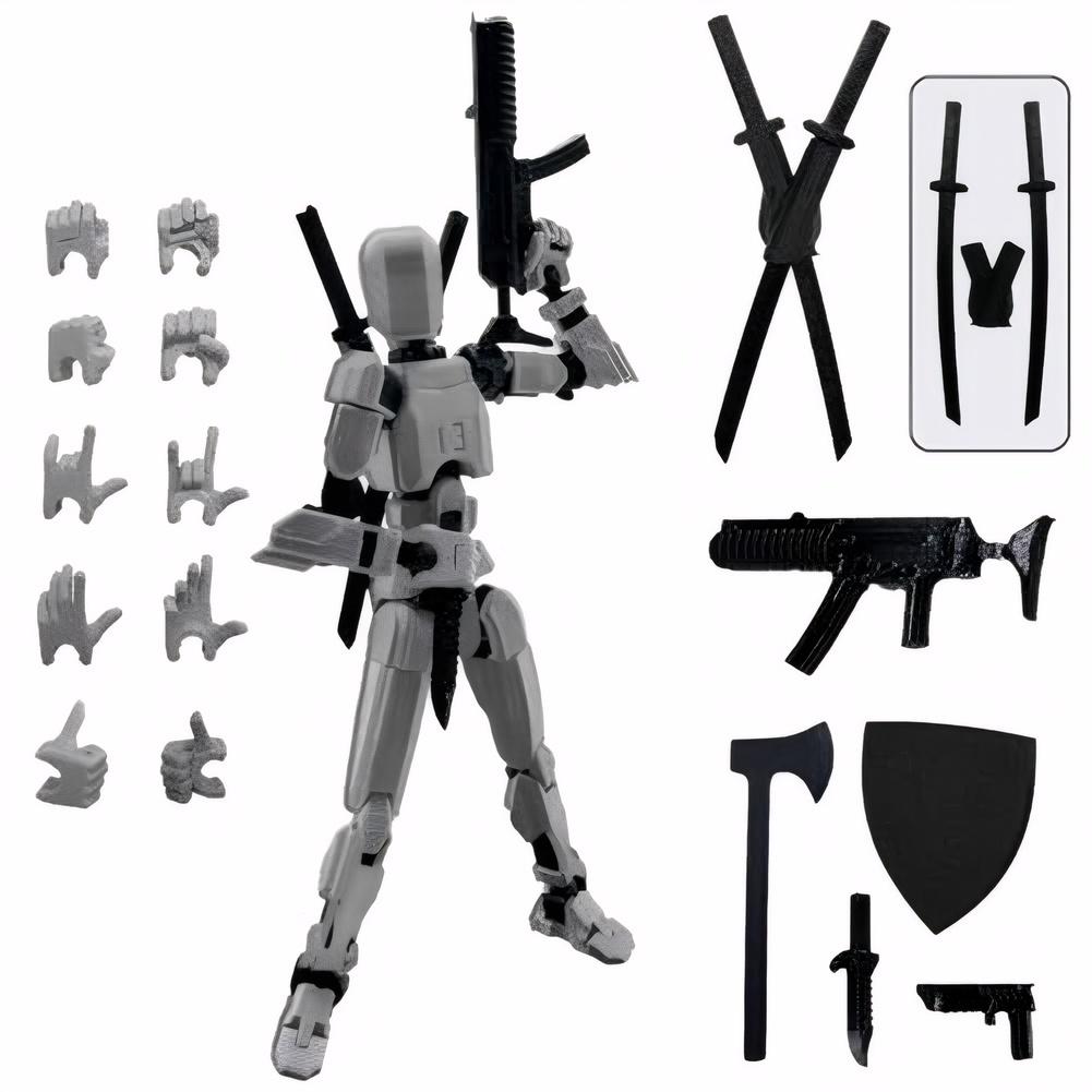 Dummy 13 Action Figure Titan Multi-Articular Robot Toys 3D Printer Movable Anime Figure Stress Relief Decompression Toy For Boy