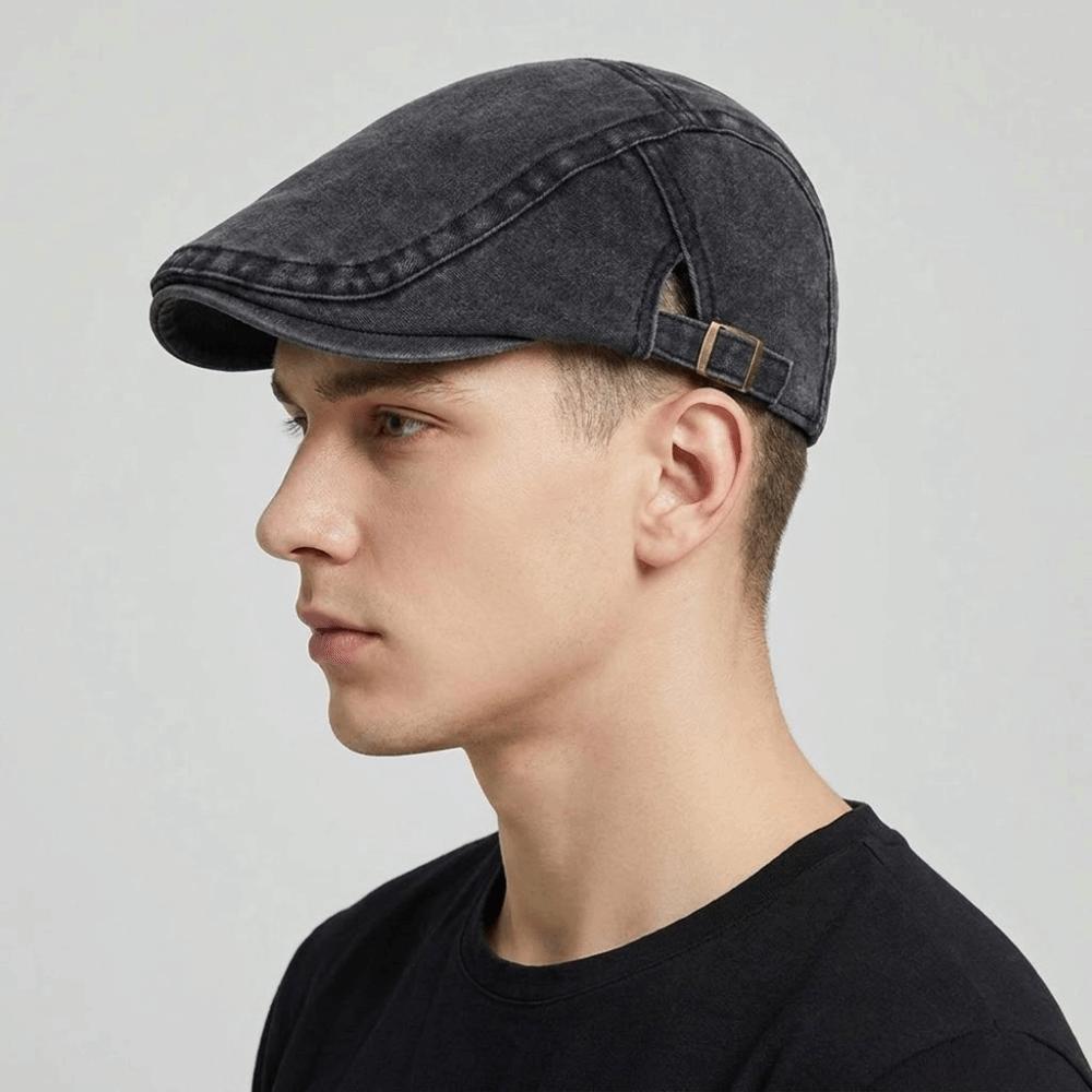 Adjustable Painter Beret Cotton Flat Cap Fashion Peaked Cap  Women