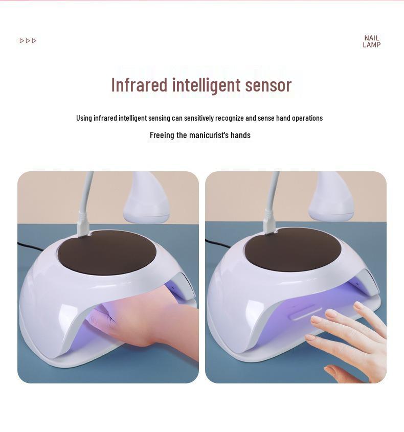 Doppelte UVLED-Nagellampe zum Aushärten von Gelnagellack
