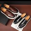 Men's Casual Shoes Fashion Leather Men Retro British Style Loafers Men Dress Shoes Outdoor Flats Monk Shoes