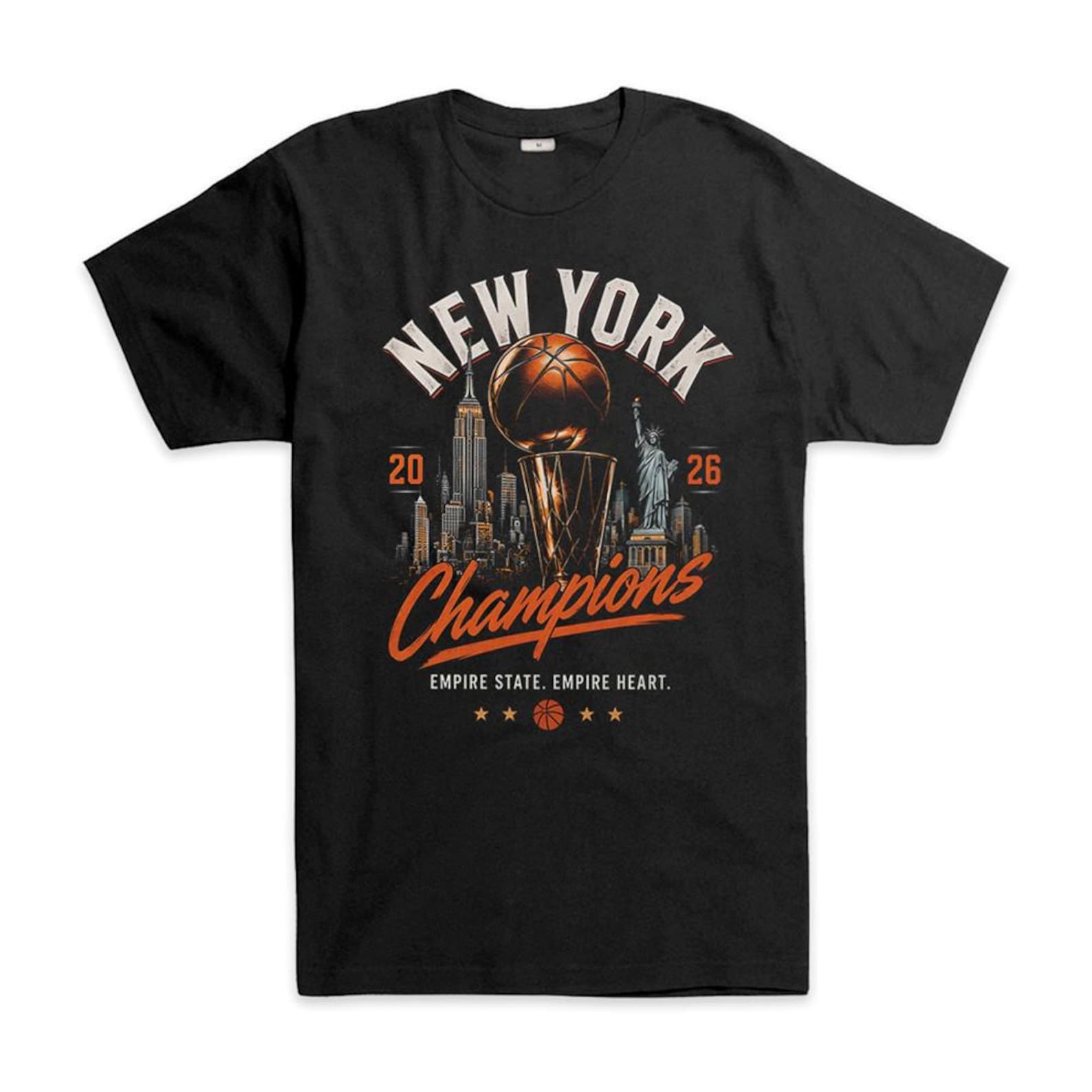 New York Champions Basketball 2026 T-Shirt, Men s and Women s Sizes (BSC-103530) 4XL