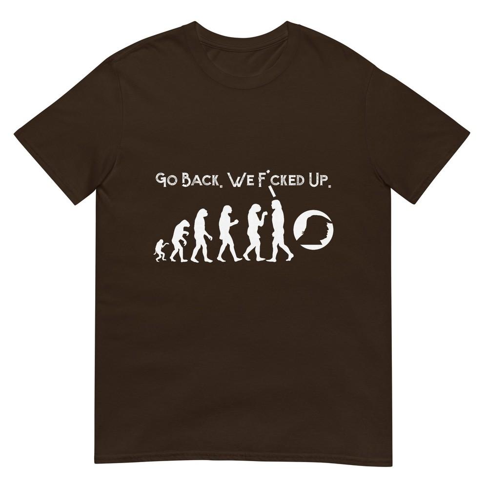 Funny Anti Trump TShirt Go Back Trump Evolution Tee TShirt