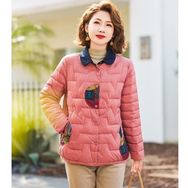 Jianhu Women's Winter White Duck Down Short Jacket