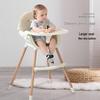 JINGRUIXIANG Klappbarer Hochstuhl für Baby und Kinder mit Doppeltablett