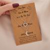 Romantische Maan Zon Koppel Ketting voor Vrouwen Mannen Roestvrij Staal Creatieve Holle Hanger Schakelketting Ketting Set Sieraden Cadeau