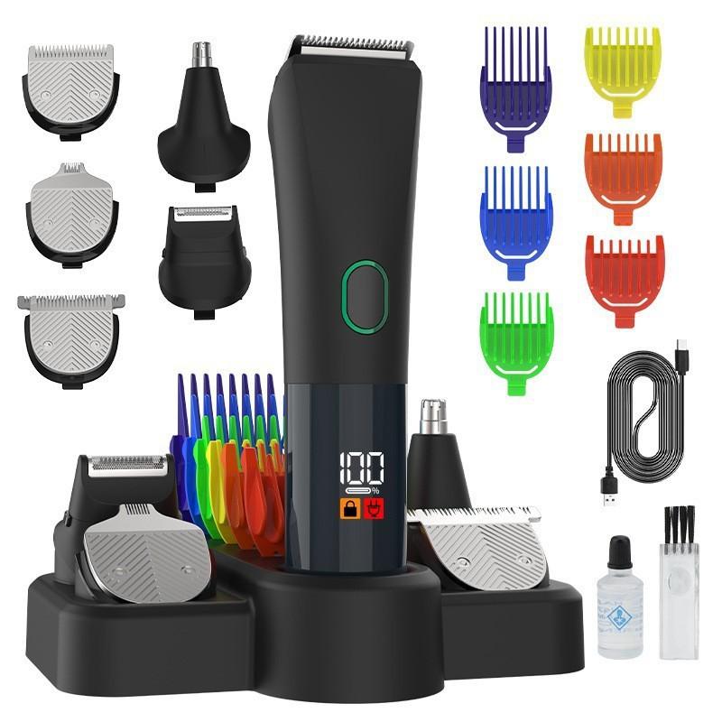 Waterproof electric shaver, household men s hair clipper, multi-functional electric nose hair trimmer set wholesale