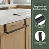 2 PCS Stainless Steel Towel Bar Black Over Door Towel Rack  Home Dorm Hotel Apartment