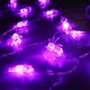 3 Meter Indoor Outdoor String Lights with 20 Spider-Shaped LED Bulbs for Seasonal Decoration Suitable for Halloween and Party Use