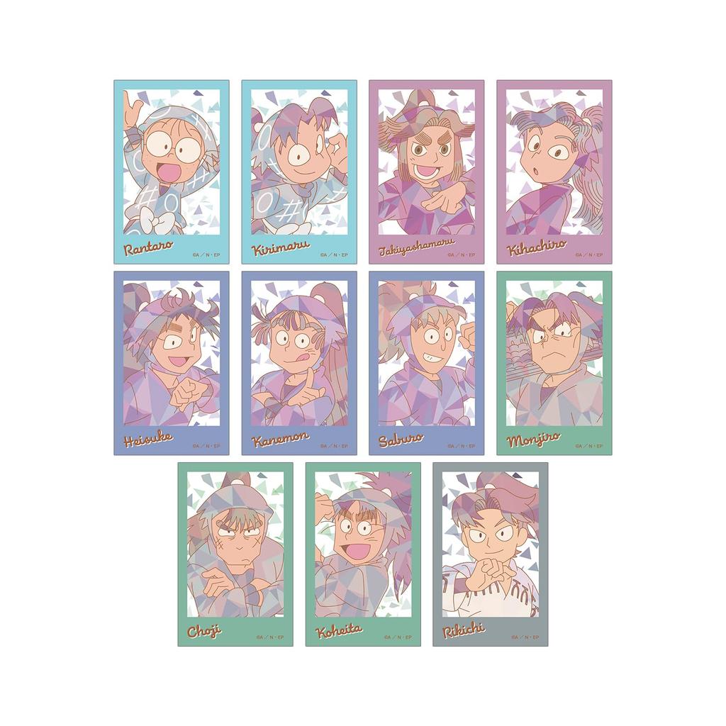 Nintama Rantaro Trading Prism Pattern Illustration Cards ver.A 11-Piece Box