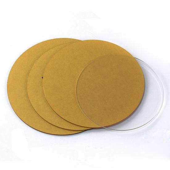 2st tårtfat Icke-klibbiga återanvända akryl smörkrämtårtskivor för tårtservering