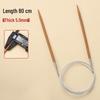 Bamboo & Stainless Steel Circular Knitting Needles - Handmade Tools for Sweater, Yarn, Crochet, and Straight Needles.