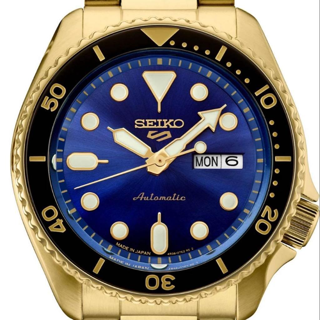Used Rare Seiko 5 SRPK20 US Exclusive Unused Submariner-style