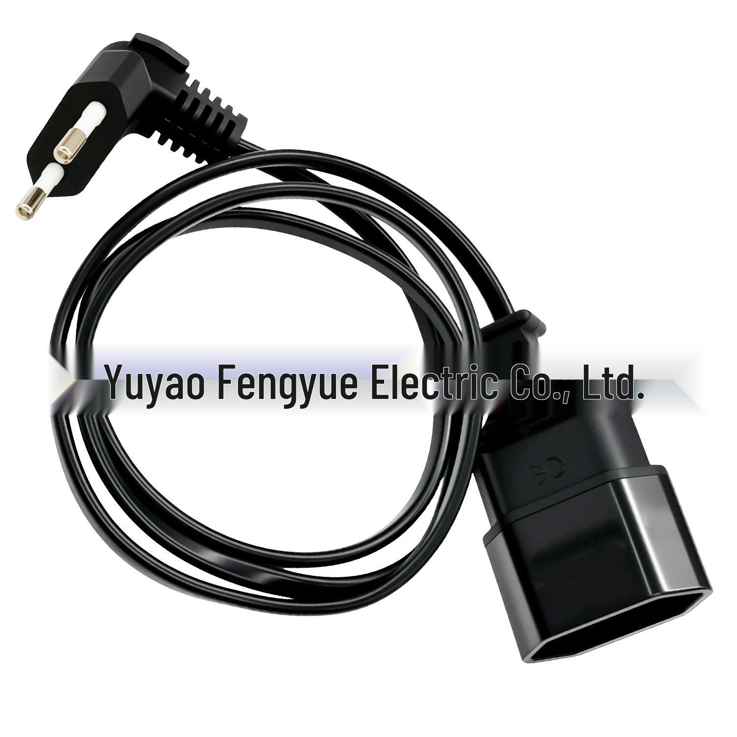

1m Euro Standard Black Right-Angle Double Socket Extension Cord чорний