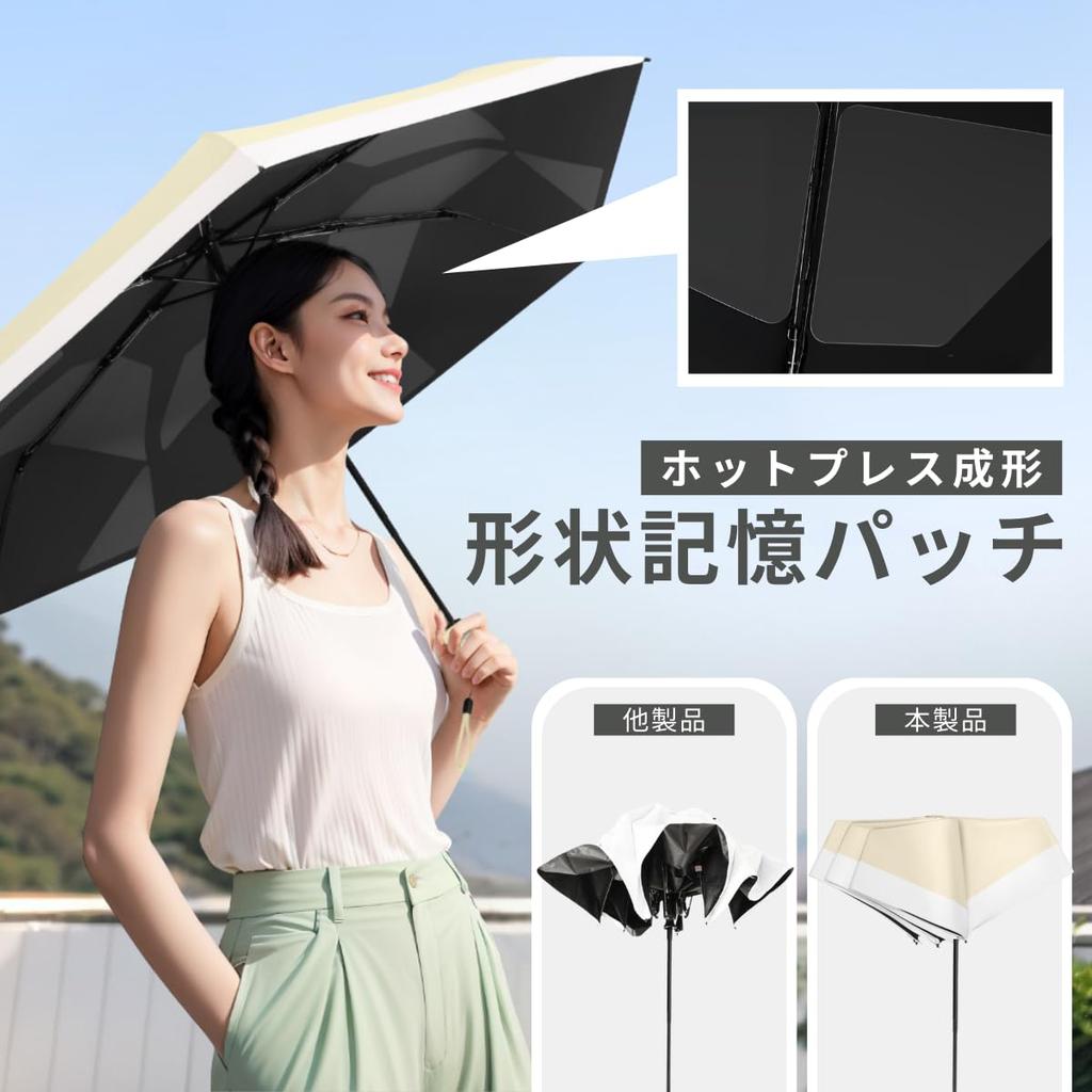 Prv in nur 3 Faltungen Geeignet für sonniges und regnerisches Winddicht und automatisches Öffnen und Schließen mit einem UV-Licht Wärme bicolor UV und praktisch