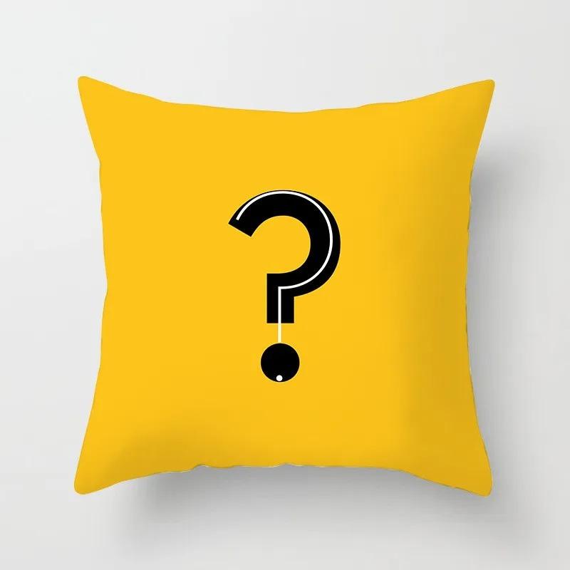 Yellow Flower Pillowcase Office Living Room Home Pillowcase Car Ornaments