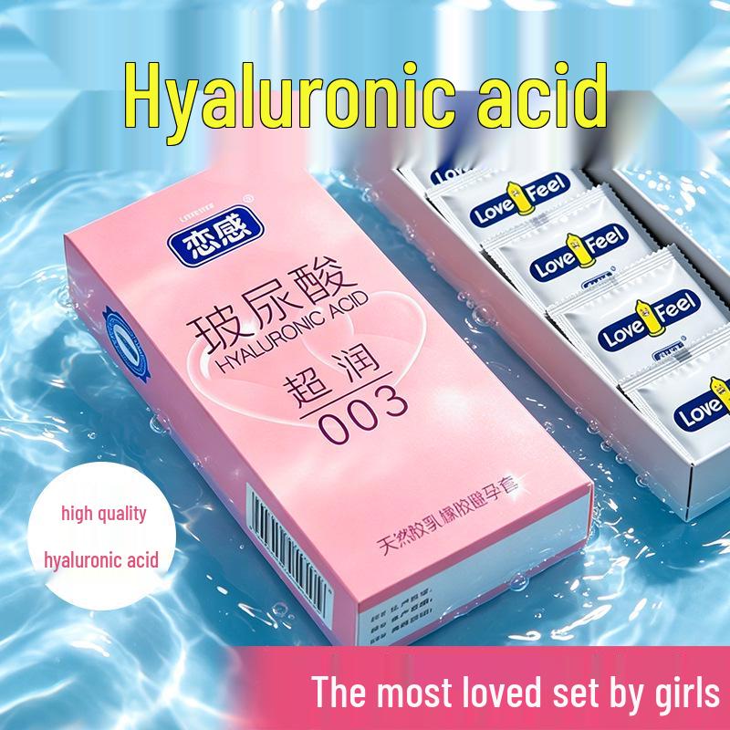 Condones Retardantes de Ácido Hialurónico Ultra Finos de Larga Duración 001 - Love Sense