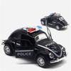 1/32 Alloy Beetle Police Car, Fire Truck, Regenerative Car Model, Children's Toy, Birthday Gift