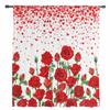 Valentine'S Day Hearts Red Roses Sheer Curtains For Living Room Kitchen Window Curtains Bedroom Tulle Voile Curtains