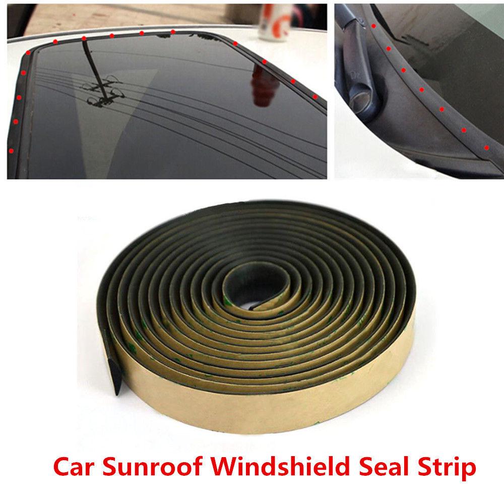 5M Waterproof Sealed Strips Trim for Car Windshield Sunroof Triangular Window