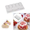 Silicone Mini Cake Mold for Baking Oval Round Floral Shapes Non-Stick Flexible Molds for Cupcakes Desserts Baking Accessories