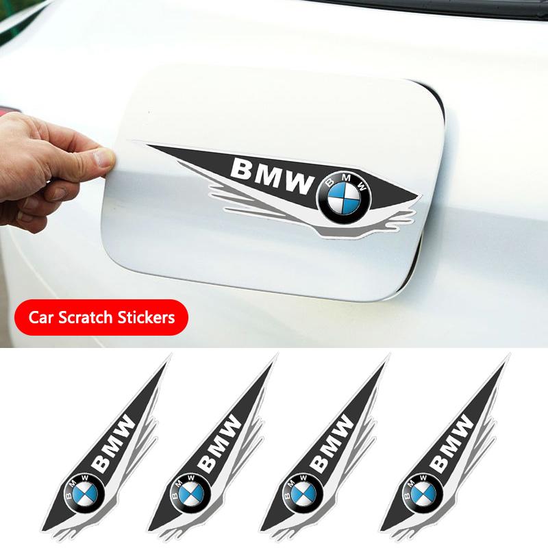 4Pcs Car Bumper Scratch Stickers Door Scratch Decorative For BMW M E46 E36 E34 F10 E90 F30 E60 F30 E53 E30 E92 E87 Accessories Djsc34