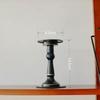 Black Wrought Iron Retro Candlestick Ornament for Christmas, Halloween, Weddings