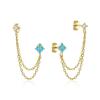 2026 Fringed Diamond-set Earrings, Stud Earrings, Ear Jewelry, European and American Personalized Trend Earrings