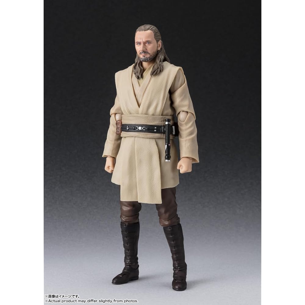 TAMASHII NATIONS S.H. Figuarts Qui-Gon Jinn Star Wars The Phantom Menace 150mm PVC ABS Fabric Action Figure