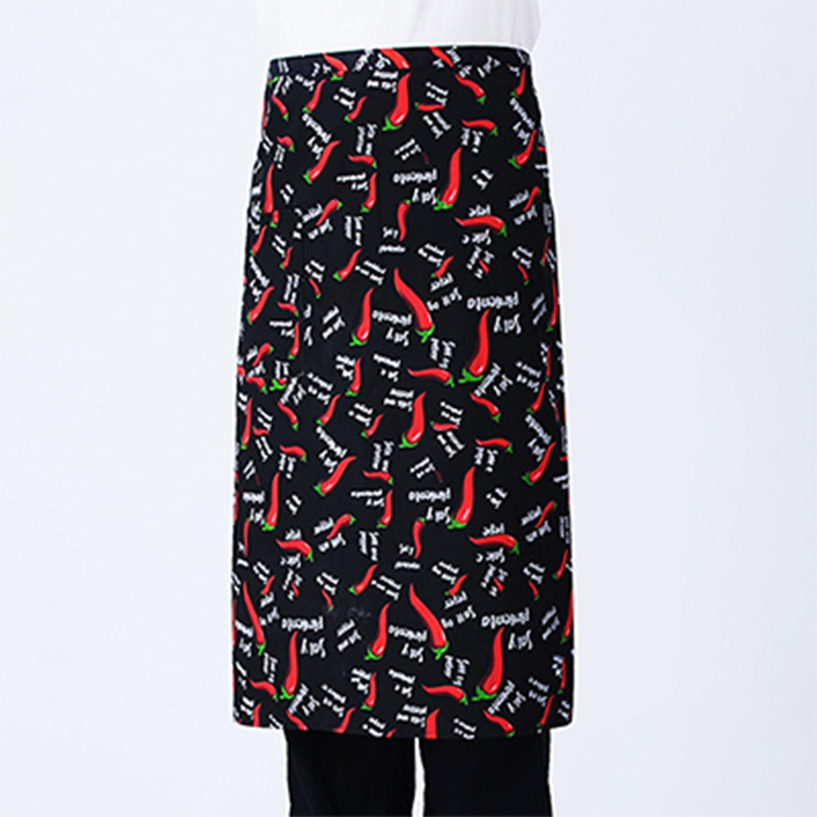 

Фартук для шеф-повара, полуобрезанный рабочий фартук, фартук для официанта в ресторане, кафе One Size красный