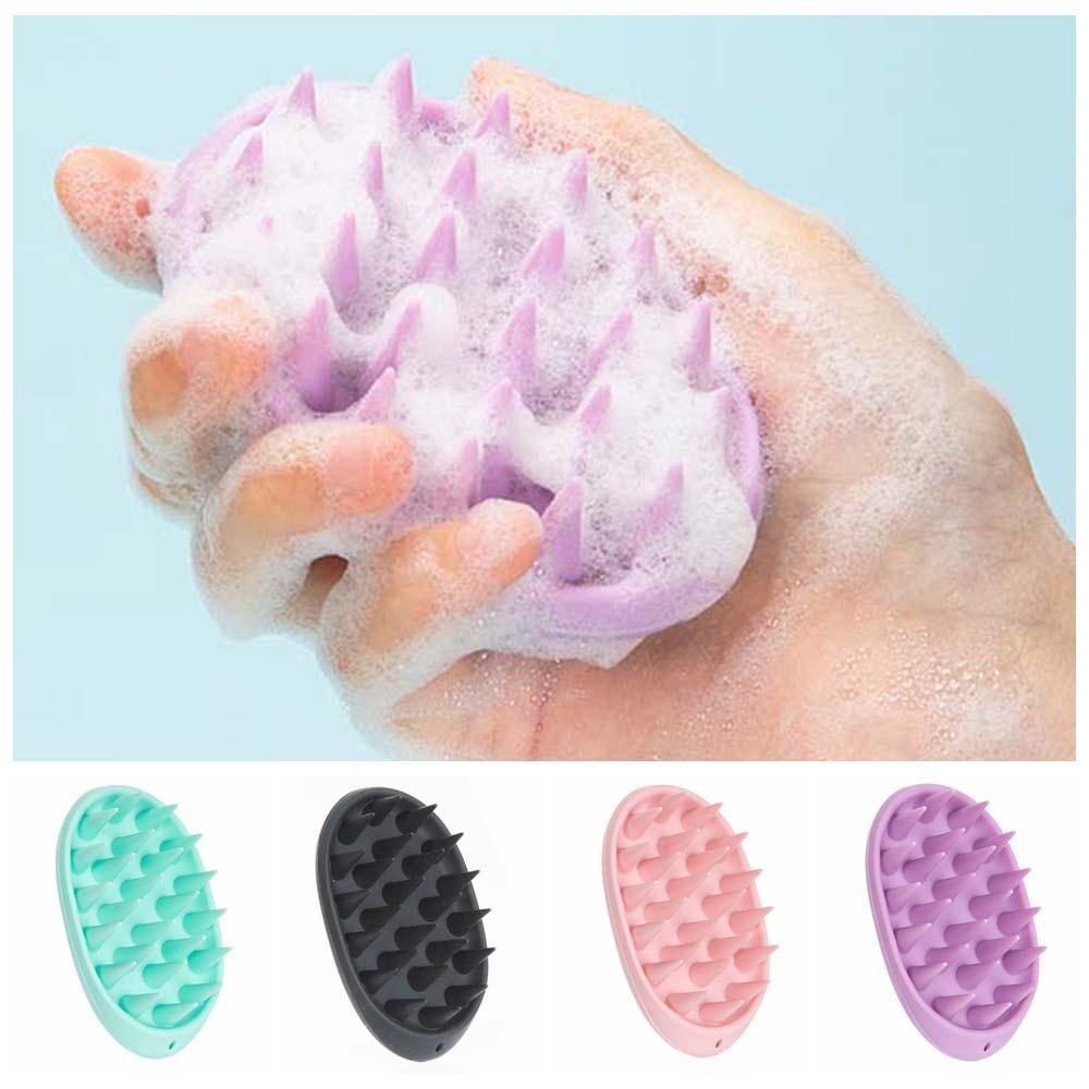 

Hair Accessories Silicone Shampoo Comb Easy Foaming Silicone Massage Comb Hair Washing Brush Girls