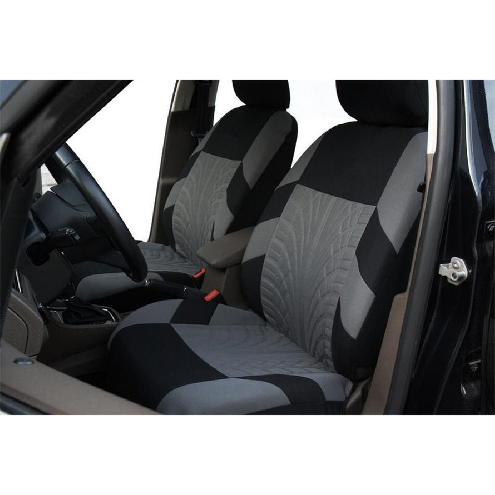 Front Car Seat Covers Set Bucket Seat Protector Car Suv Truck Black 2 Pcs