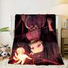 Anime Samurai Warrior's Journey Blanket Flannel Blanket for bed, sofa, Camping, Hiking, Picnic Essentials, gift for family Fan gifts