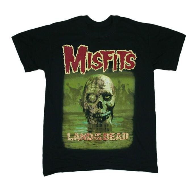 MISFITS LAND OF THE DEAD T-shirt Black Men S-234XL E229 XL
