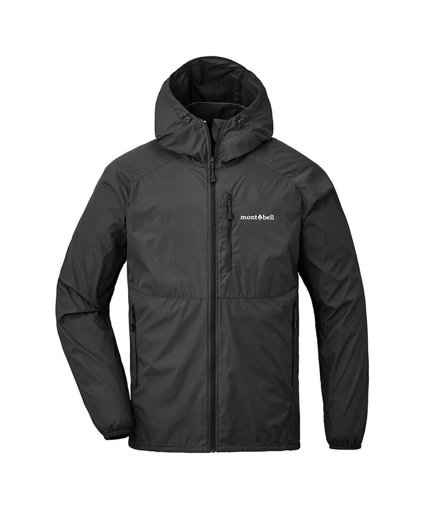 Montbell Wind Blast Hooded Jacket Men'S - Black / Jbwjsmjw371